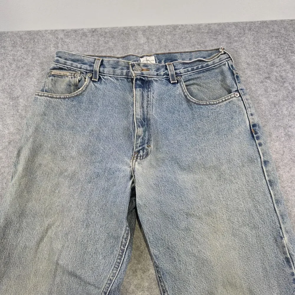 Vintage 90s Calvin Klein Jeans Mens 31x34 Blue Easy Fit Stonewash‎ Denim USA